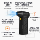 Compressed Air Duster with LED Light for Home Use by LJGDeals
