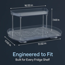 2-Tier Turntable Organizer for Refrigerator & Countertop by LJGDeals