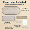 2-Tier Turntable Organizer for Refrigerator & Countertop by LJGDeals