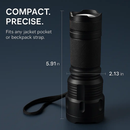 Rechargeable LED Flashlight with Zoomable Aluminum Body by LJGDeals