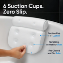 Bathtub Pillow with 6 Suction Cups for Spa Bath Comfort by LJGDeals