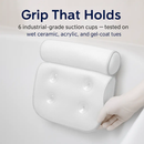 Bathtub Pillow with 6 Suction Cups for Spa Bath Comfort by LJGDeals