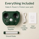 Ultrasonic Animal Repeller for Yard Deterrence by LJGDeals
