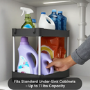 2-Tier Under Sink Shelf Organizer for Bathroom by LJGDeals
