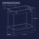 2-Tier Under Sink Shelf Organizer for Bathroom by LJGDeals