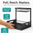 2 Tier Under Sink Organizer with Sliding Basket by LJGDeals