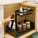 2 Tier Under Sink Organizer with Sliding Basket by LJGDeals
