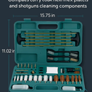 Gun Cleaning Kit with Brushes, Mops and Case by LJGDeals