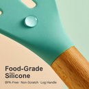 Kitchen Utensils Set with Holder - Spatulas & Spoons by LJGDeals