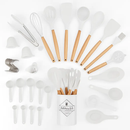 Kitchen Utensils Set with Holder - Spatulas & Spoons by LJGDeals