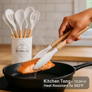 Kitchen Utensils Set with Holder - Spatulas & Spoons by LJGDeals