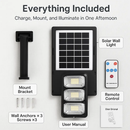 Solar Powered Wall Light with PIR Motion Sensor by LJGDeals