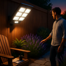 Solar Powered Wall Light with PIR Motion Sensor by LJGDeals
