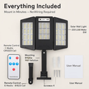Outdoor Solar Wall Light with PIR Motion Sensor by LJGDeals