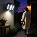Outdoor Solar Wall Light with PIR Motion Sensor by LJGDeals
