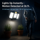 Outdoor Solar Wall Light with PIR Motion Sensor by LJGDeals
