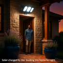 Outdoor Solar Wall Light with PIR Motion Sensor by LJGDeals