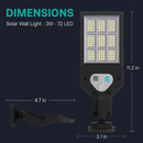 Outdoor Solar Wall Light with PIR Motion Sensor by LJGDeals