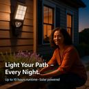Outdoor Solar Wall Light with PIR Motion Sensor by LJGDeals