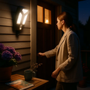 Outdoor Solar Wall Light with PIR Motion Sensor by LJGDeals
