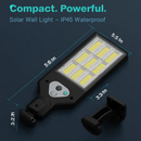 Outdoor Solar Wall Light with PIR Motion Sensor by LJGDeals