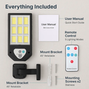 Outdoor Solar Wall Light with PIR Motion Sensor by LJGDeals