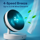 Foldable Rechargeable LED Desk Fan with Remote Oscillation by LJGDeals