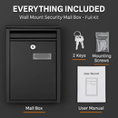 Lockable Wall Mount Mailbox for Outside Home/Office Use by LJGDeals