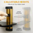 Floating Wall Mounted Strengthened Tempered Glass Shelf for DVD Cable Boxes by LJGDeals