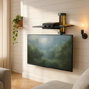 Floating Wall Mounted Strengthened Tempered Glass Shelf for DVD Cable Boxes by LJGDeals