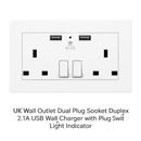Wall Outlet Charger for UK Power Socket - Multi-Port by LJGDeals