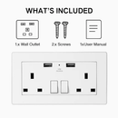 Wall Outlet Charger for UK Power Socket - Multi-Port by LJGDeals