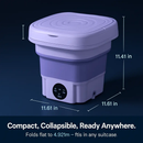 Foldable Portable Washing Machine with Drain Basket, 3 Modes by LJGDeals