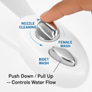 Cold Water Bidet with Self-Cleaning Dual Nozzle by LJGDeals