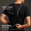 Sport Hydration Vest Running Backpack with 15oz 50oz Water Bladder Adjustable Strap Storage Bag for Trail Running Marathon Race Hiking by LJGDeals