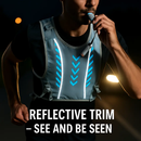 Sport Hydration Vest Running Backpack with 15oz 50oz Water Bladder Adjustable Strap Storage Bag for Trail Running Marathon Race Hiking by LJGDeals