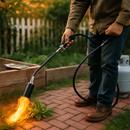 180,000 BTU Propane Weed Torch Heavy Duty Weed Burner Flame Weeder with 10FT Hose Piezo Ignition Adjustable Flame Control for Weeds Ice Snow Asphalt F by LJGDeals