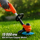 Cordless Grass Trimmer with Wheels - Adjustable Head by LJGDeals