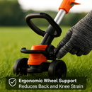 Cordless Grass Trimmer with Wheels - Adjustable Head by LJGDeals
