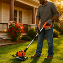 Cordless Grass Trimmer with Wheels - Adjustable Head by LJGDeals