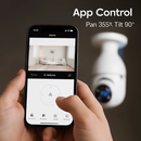 WiFi Bulb Camera with Pan Tilt and Two-Way Audio by LJGDeals