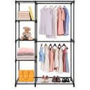 Metal Closet Deluxe Double Rod Freestanding Organizer by LJGDeals