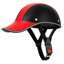 Bicycle Helmet with Sunshade and Adjustable Fit - Red by LJGDeals