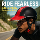 Bicycle Helmet with Sunshade and Adjustable Fit - Red by LJGDeals