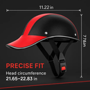 Bicycle Helmet with Sunshade and Adjustable Fit - Red by LJGDeals