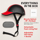 Bicycle Helmet with Sunshade and Adjustable Fit - Red by LJGDeals