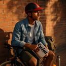 Bicycle Helmet with Sunshade and Adjustable Fit - Red by LJGDeals