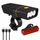 Bike Light Set: USB Rechargeable Front & Rear LEDs by LJGDeals