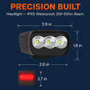 Bike Light Set: USB Rechargeable Front & Rear LEDs by LJGDeals