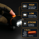 Bike Light Set: USB Rechargeable Front & Rear LEDs by LJGDeals